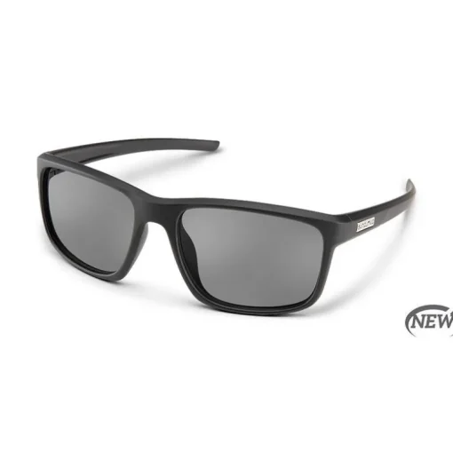 Suncloud Respek Matte Black 59 Grey Sunglasses