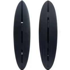 Thunderbolt 6'10 Mid 6 Mini Twin Full Carbon (Black) Mid-Length Surfboard
